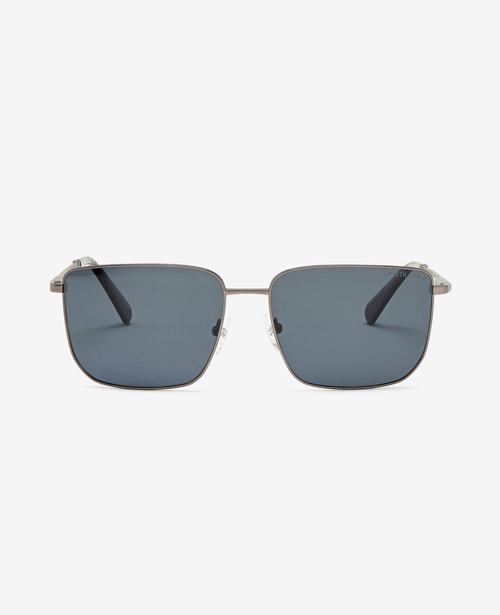 Square Titanium Sunglasses Gunmetal