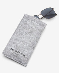 Square Titanium Sunglasses Gunmetal