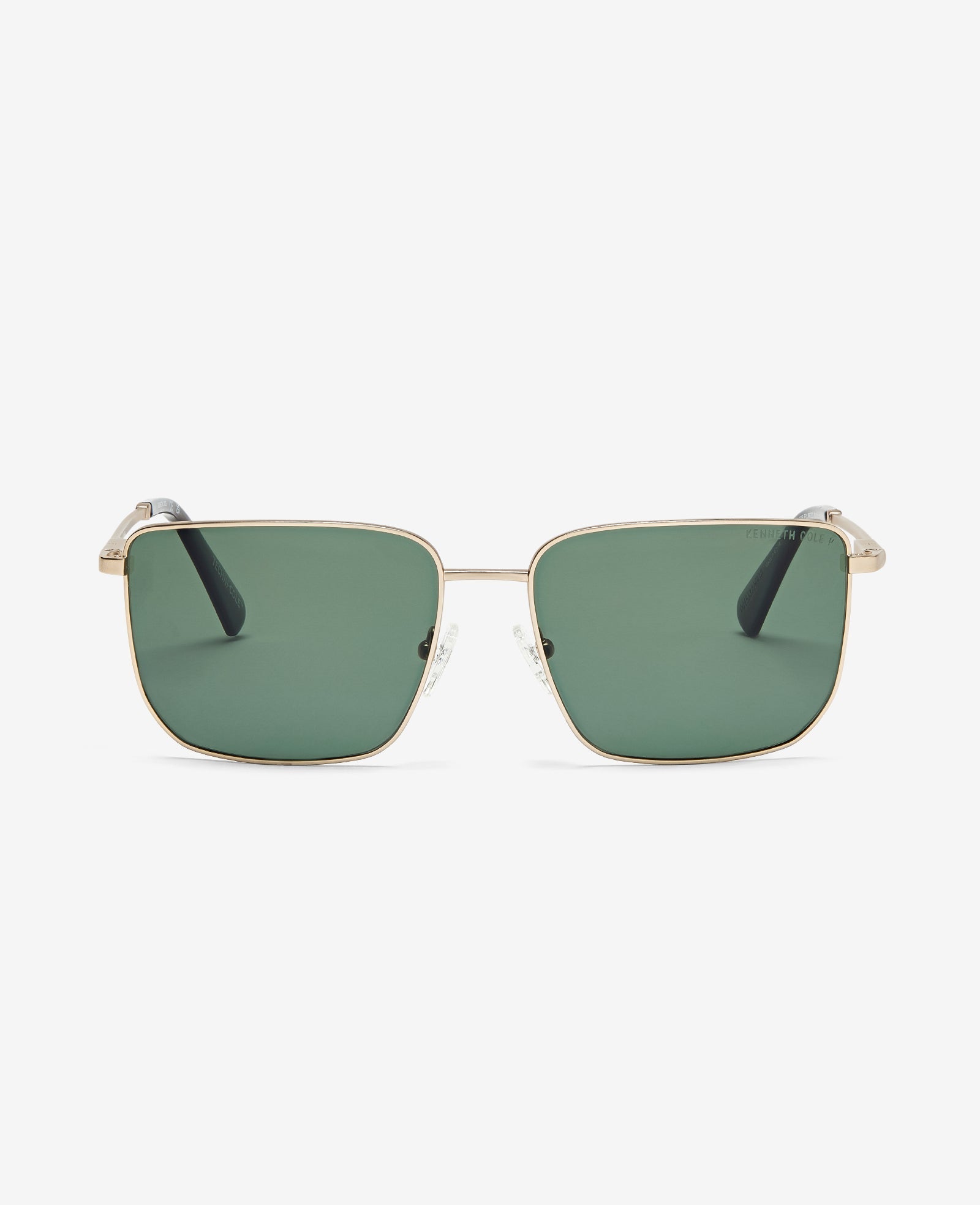 Square Titanium Sunglasses Gold