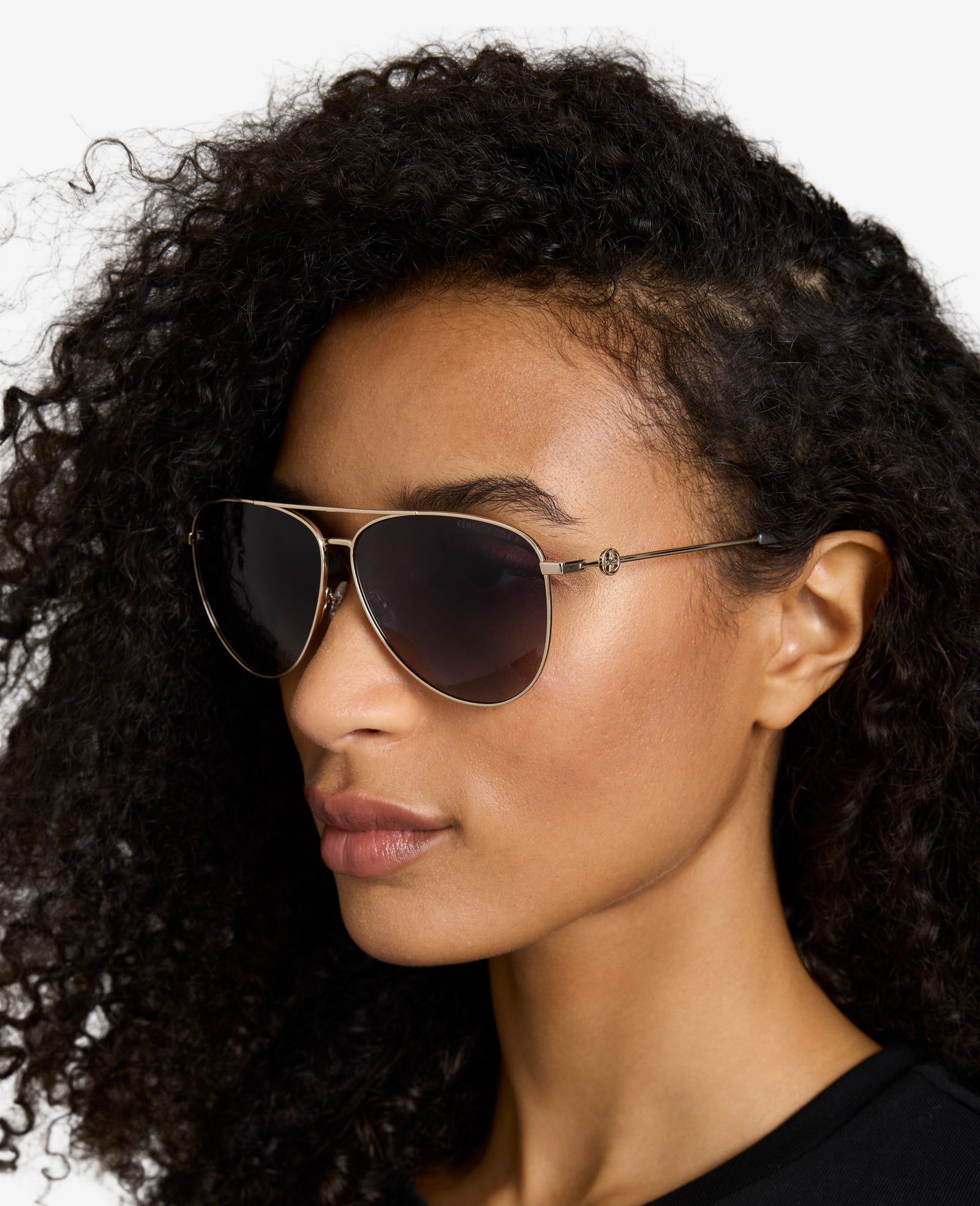 Pilot Titanium Aviator Sunglasses Gold