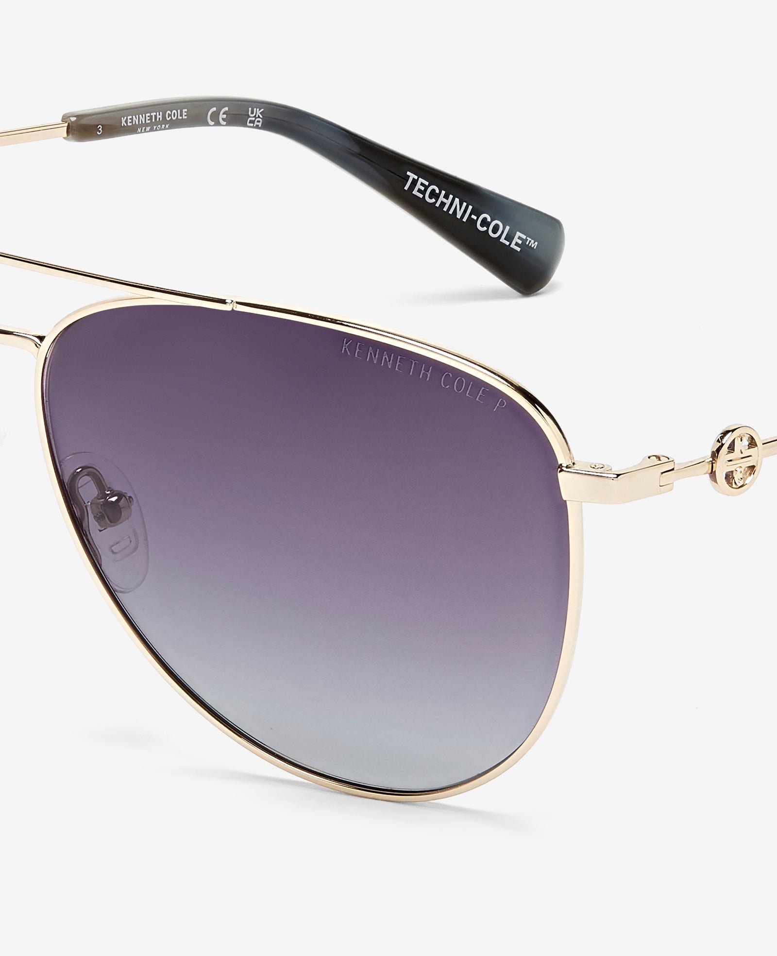 Pilot Titanium Aviator Sunglasses Gold