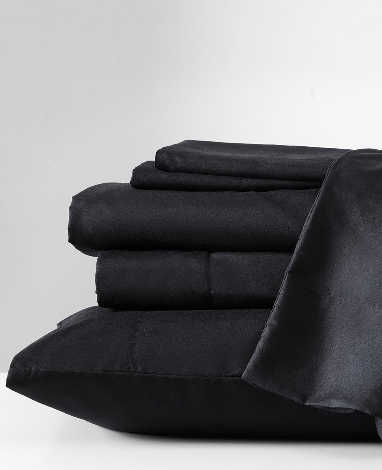 Solution Solid Sheet Set Black