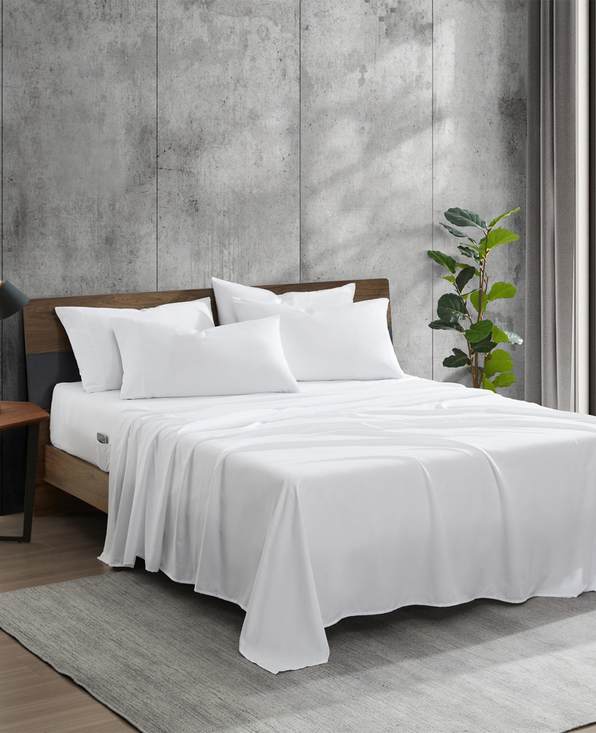 Solution Solid Sheet Set White