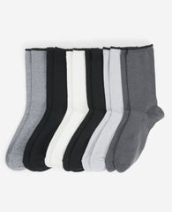 Ribbed Crew Socks 6-Pack Basic
