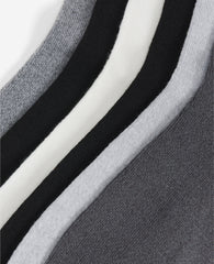 Ribbed Crew Socks 6-Pack Basic