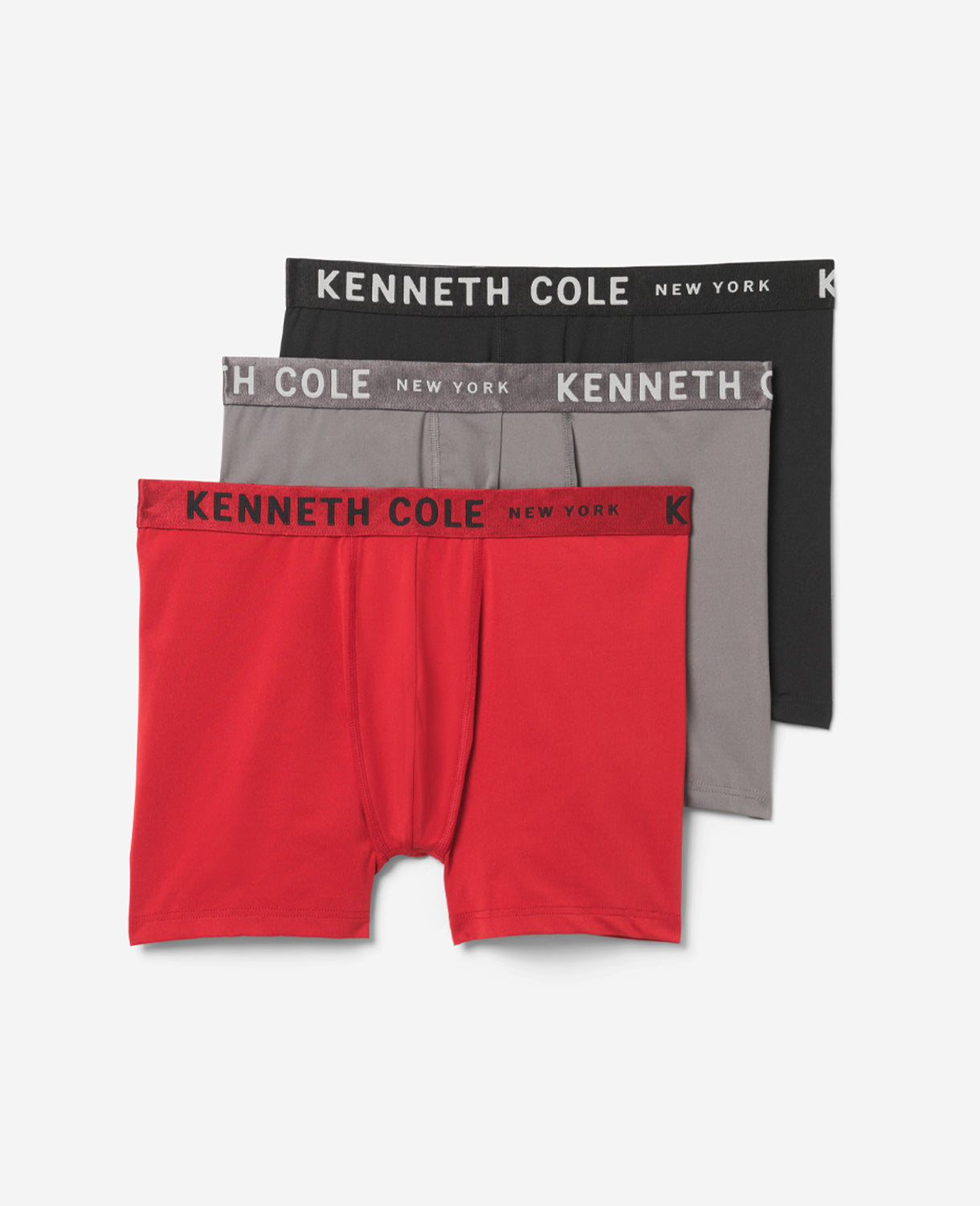 Micro Stretch Boxer Briefs 3-Pack Black/Red/Granite