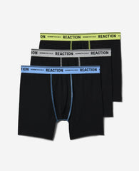 Organic Cotton Stretch Boxer Briefs 3-Pack Black/Popwb