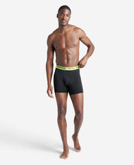 Organic Cotton Stretch Boxer Briefs 3-Pack Black/Popwb