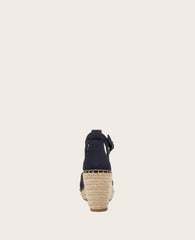 GENTLE SOULS - Charli Suede X-Band Espadrille Wedge Sandal Navy