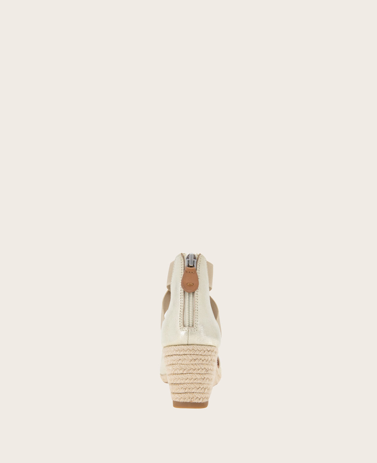 GENTLE SOULS - Orya Leather Espadrille Wedge Ice