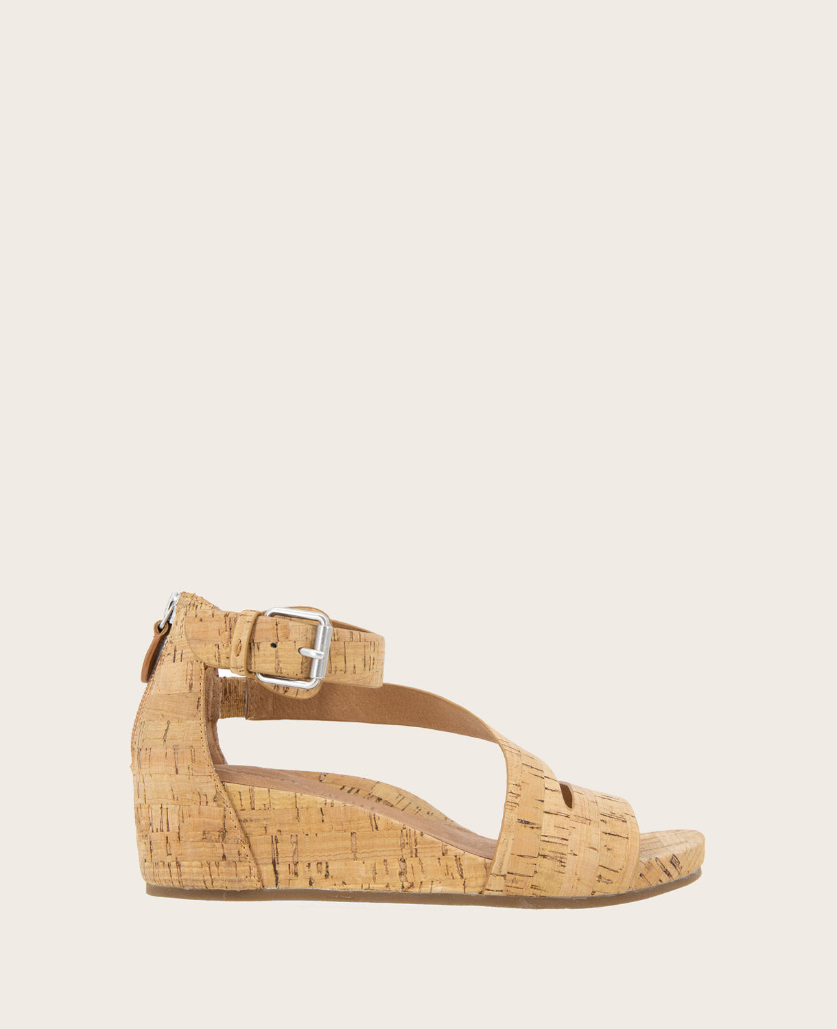 GENTLE SOULS - Gwen Cork Wedge Sandal Natural