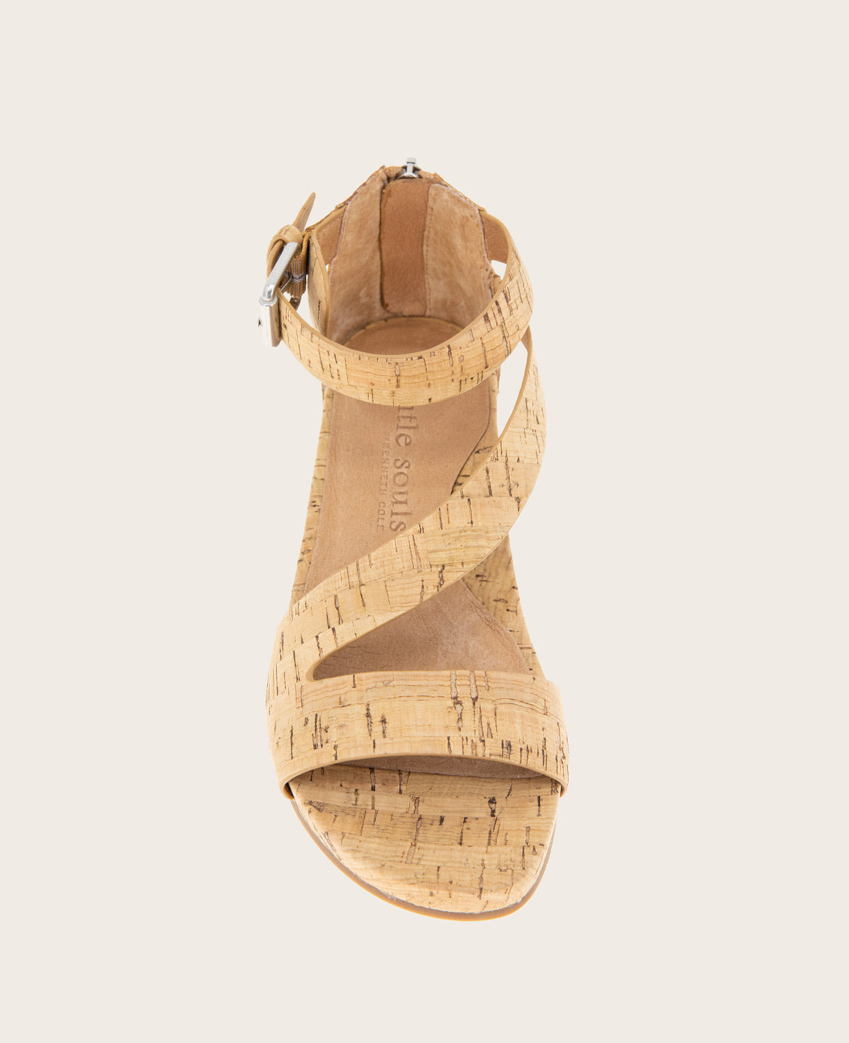 GENTLE SOULS - Gwen Cork Wedge Sandal Natural