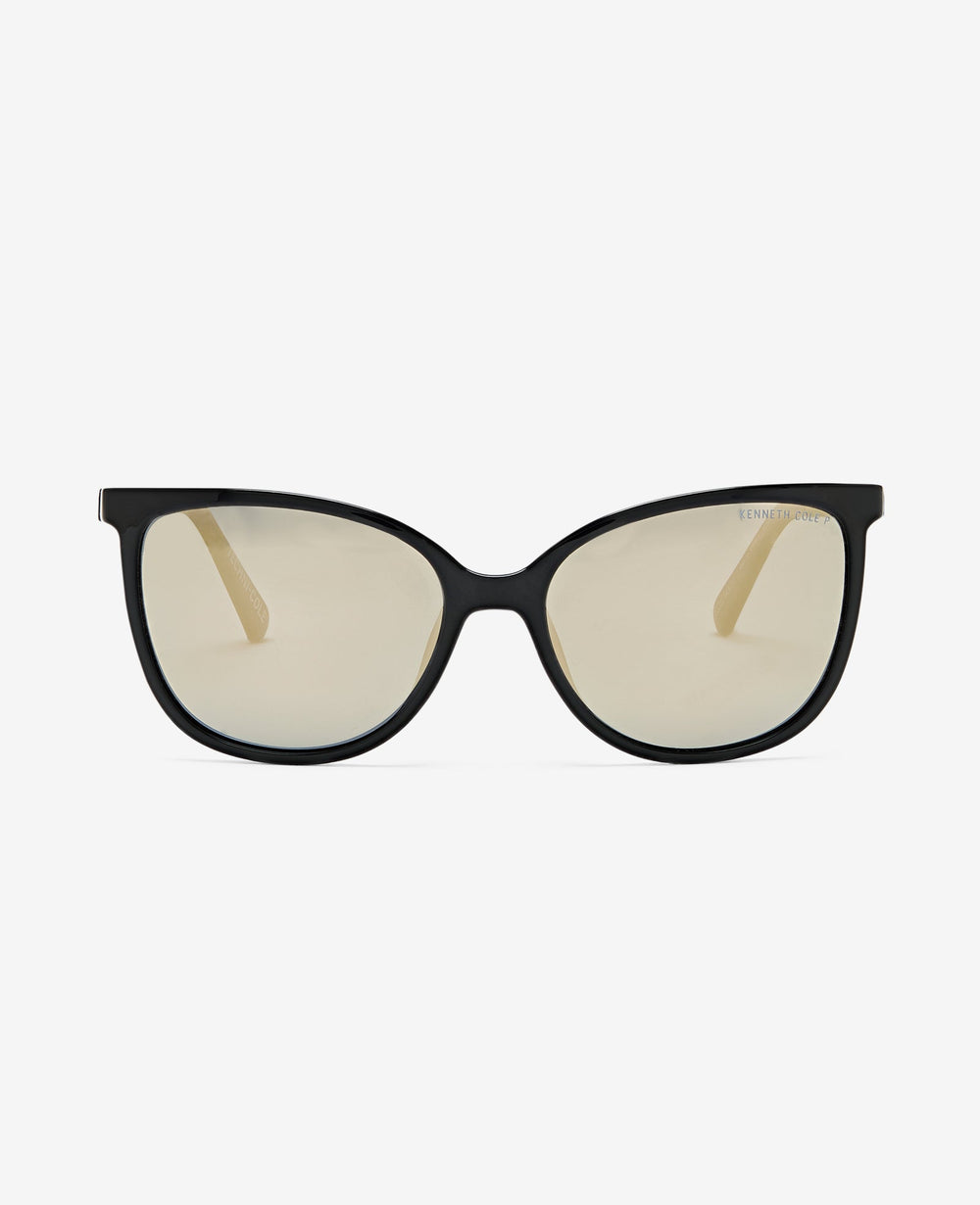 Square Ultem Sunglasses Black