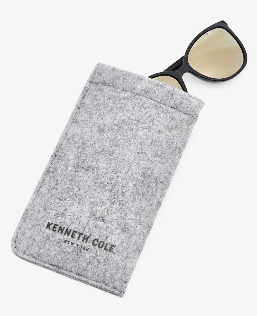 Square Ultem Sunglasses Black