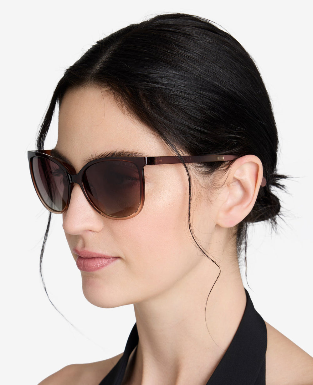 Square Ultem Sunglasses Brown