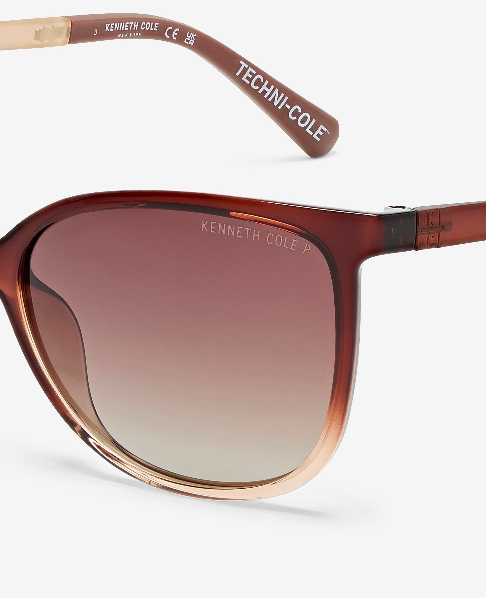 Square Ultem Sunglasses Brown