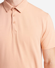 Performance Button Polo Coral