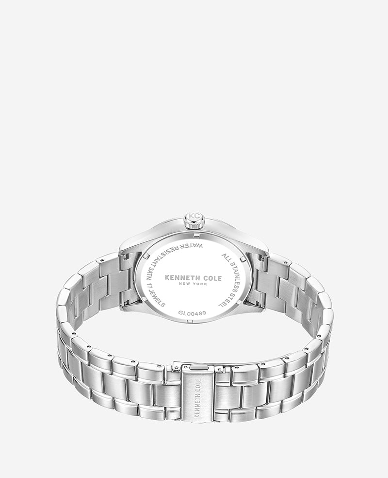 Mechanical Stainless Steel Watch Silver