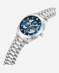 Mechanical Stainless Steel Watch Silver
