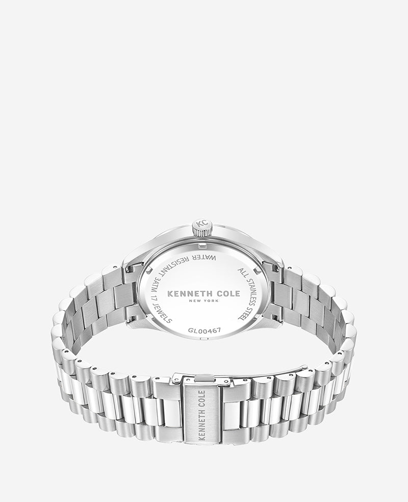 Mechanical Stainless Steel Watch Silver