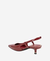 Martha Patent Slingback Kitten Heel Rio Red Patent