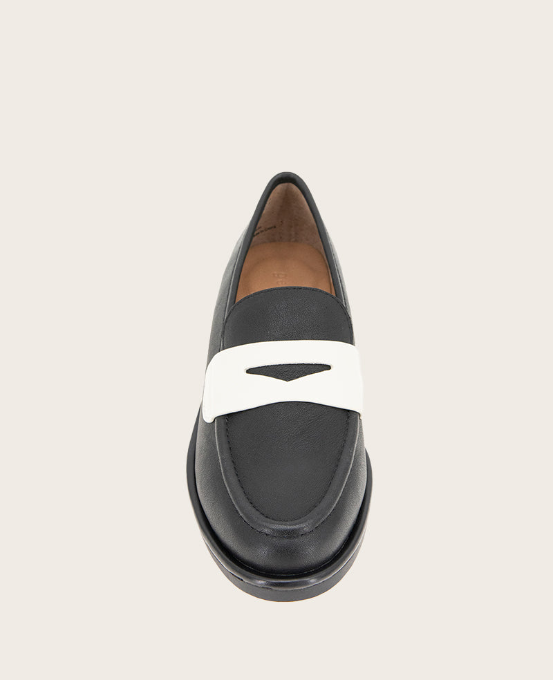 GENTLE SOULS - Cybil Leather Loafer Black Leather