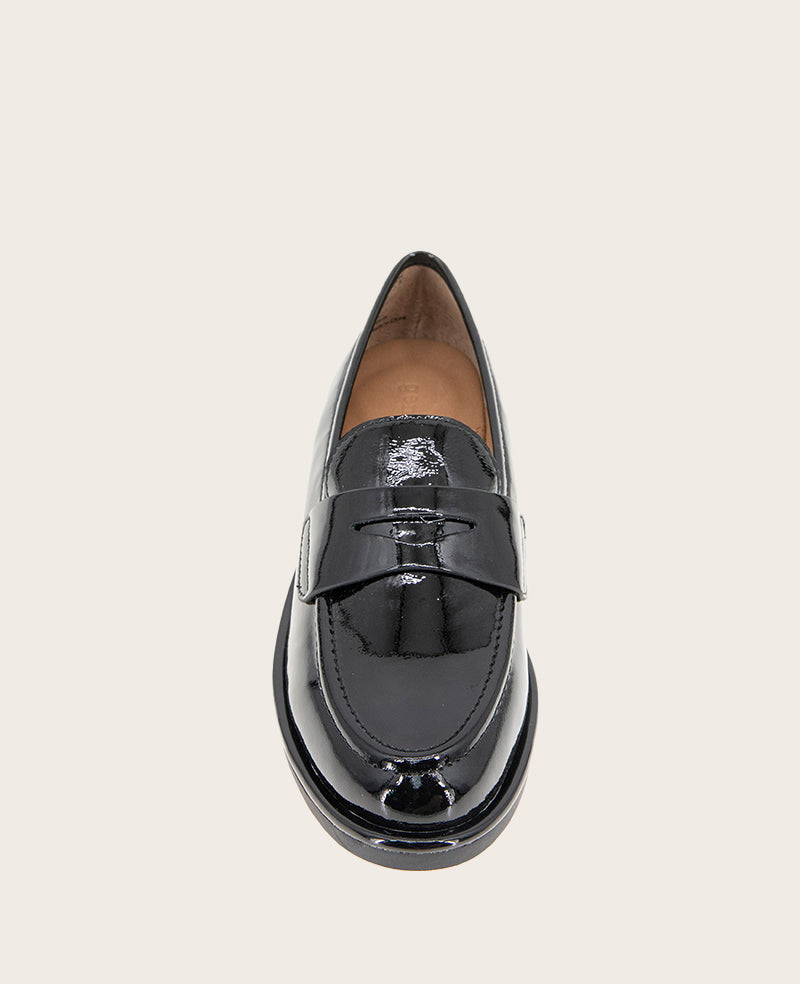 GENTLE SOULS - Cybil Patent Loafer Black Patent Leather