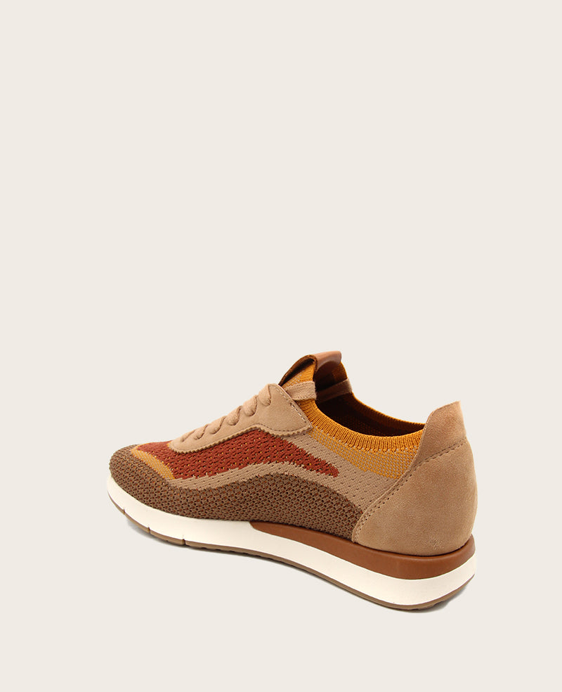 GENTLE SOULS - Juno Knit Sneaker Brown Multi Knit