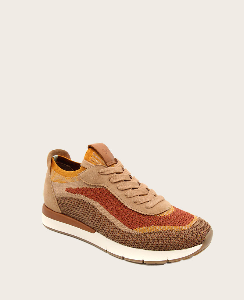 GENTLE SOULS - Juno Knit Sneaker Brown Multi Knit