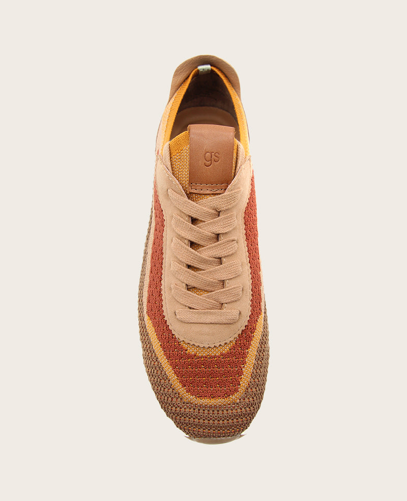 GENTLE SOULS - Juno Knit Sneaker Brown Multi Knit