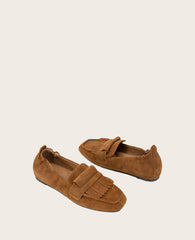 GENTLE SOULS - Scotty Tassel Suede Loafer Brown Suede
