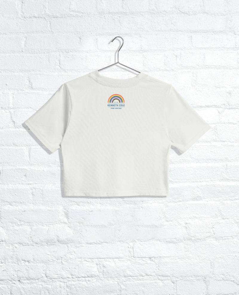 Women's DIFFERENT Cropped Tee Faced Bone