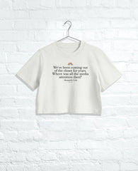 Women's CLOSET Cropped Tee Faded Bone