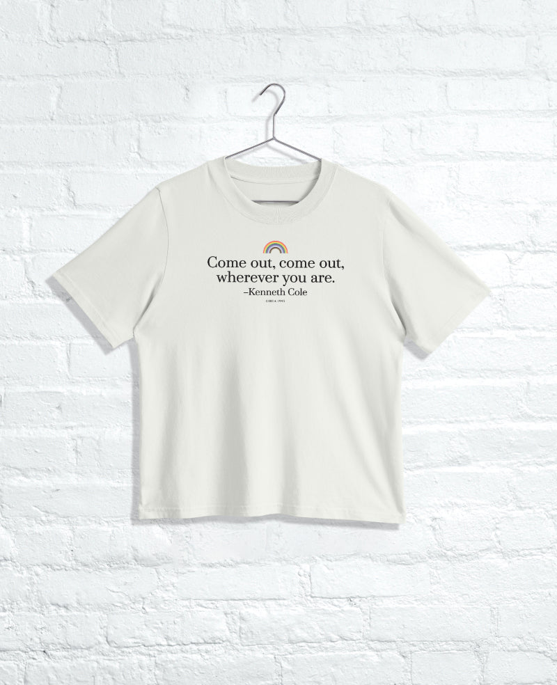 Men's COME OUT Regular Tee Faded Bone