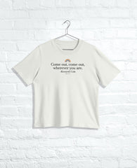Men's COME OUT Regular Tee Faded Bone