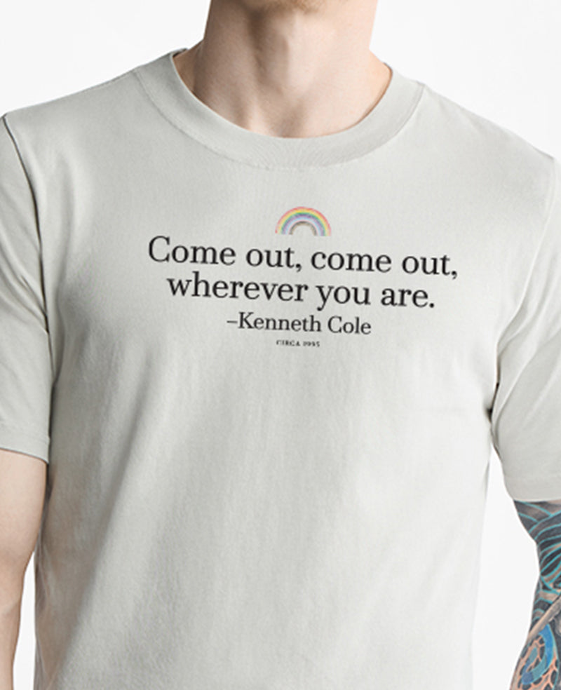 Men's COME OUT Regular Tee Faded Bone