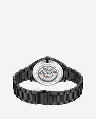 Skeleton Automatic Bracelet Watch Black