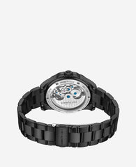 Skeleton Automatic Bracelet Watch Black