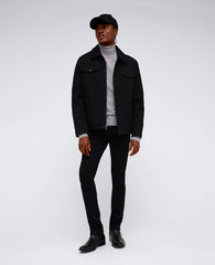 Heavyweight Twill Trucker Jacket Black