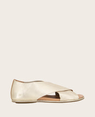 GENTLE SOULS - Laniey X-Band Leather Sandal Champagne