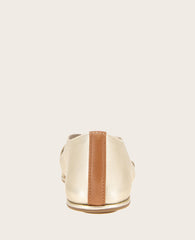 GENTLE SOULS - Laniey X-Band Leather Sandal Champagne