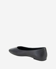 Johanna Leather Ballet Flat Black Leather