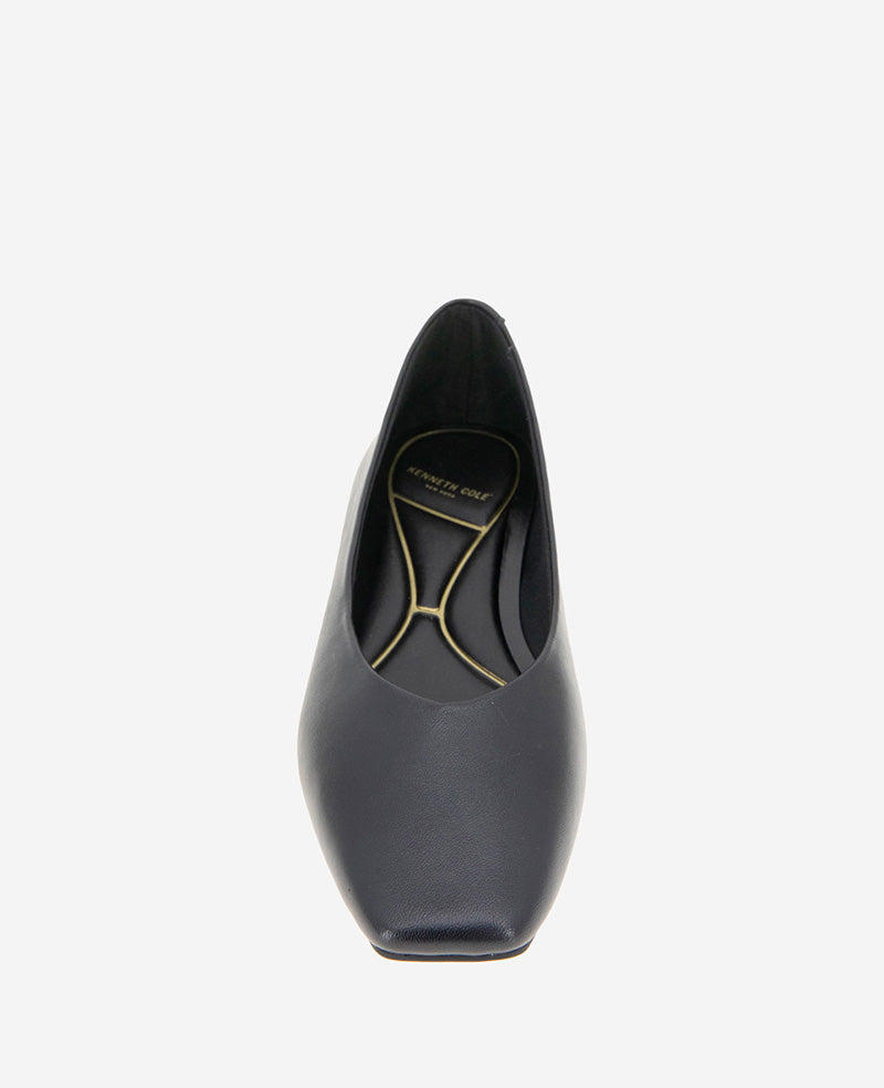 Johanna Leather Ballet Flat Black Leather