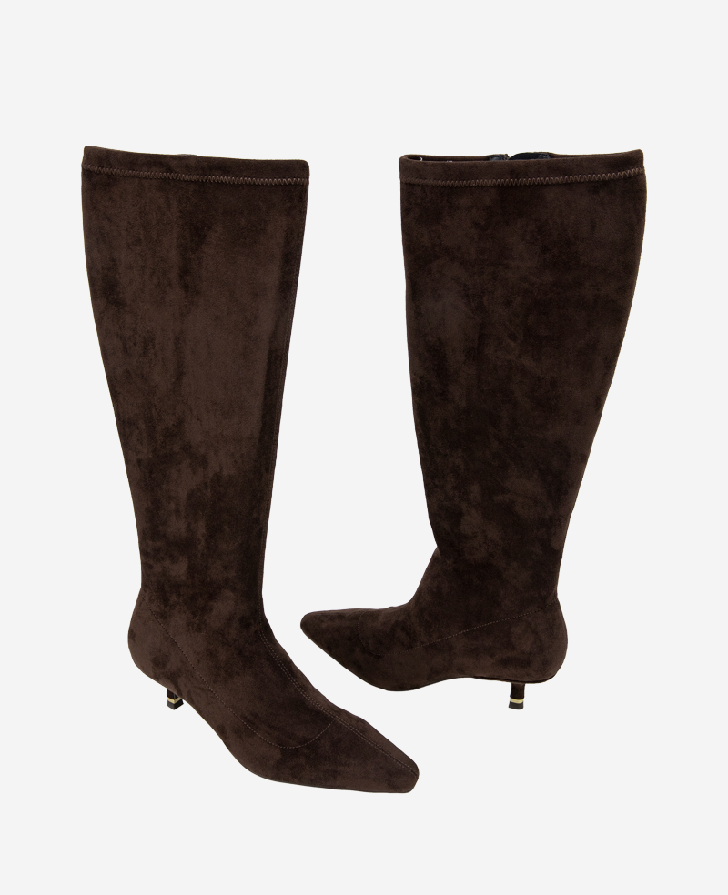 Meridith Stretch Boot Chocolate Micro