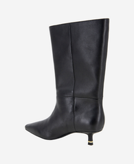 Meryl Leather Bootie Black Leather