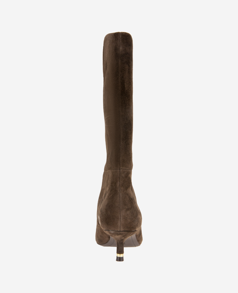 Meryl Suede Bootie Chocolate Suede