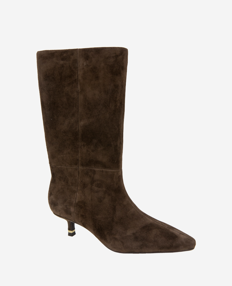 Meryl Suede Bootie Chocolate Suede