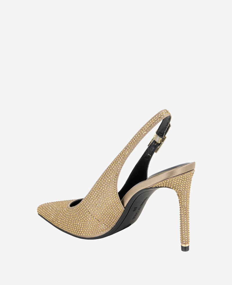 Quinnly Crystal Slingback Heel Shitake Crystal