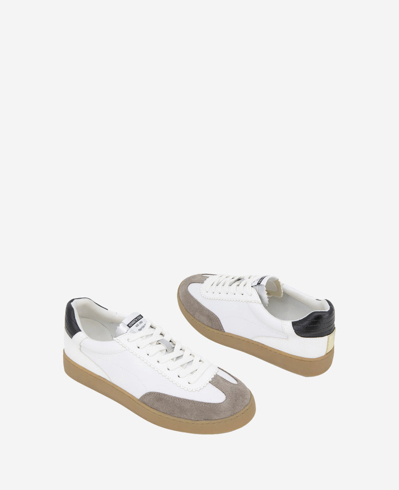 Sam Leather Sneaker Grey/White