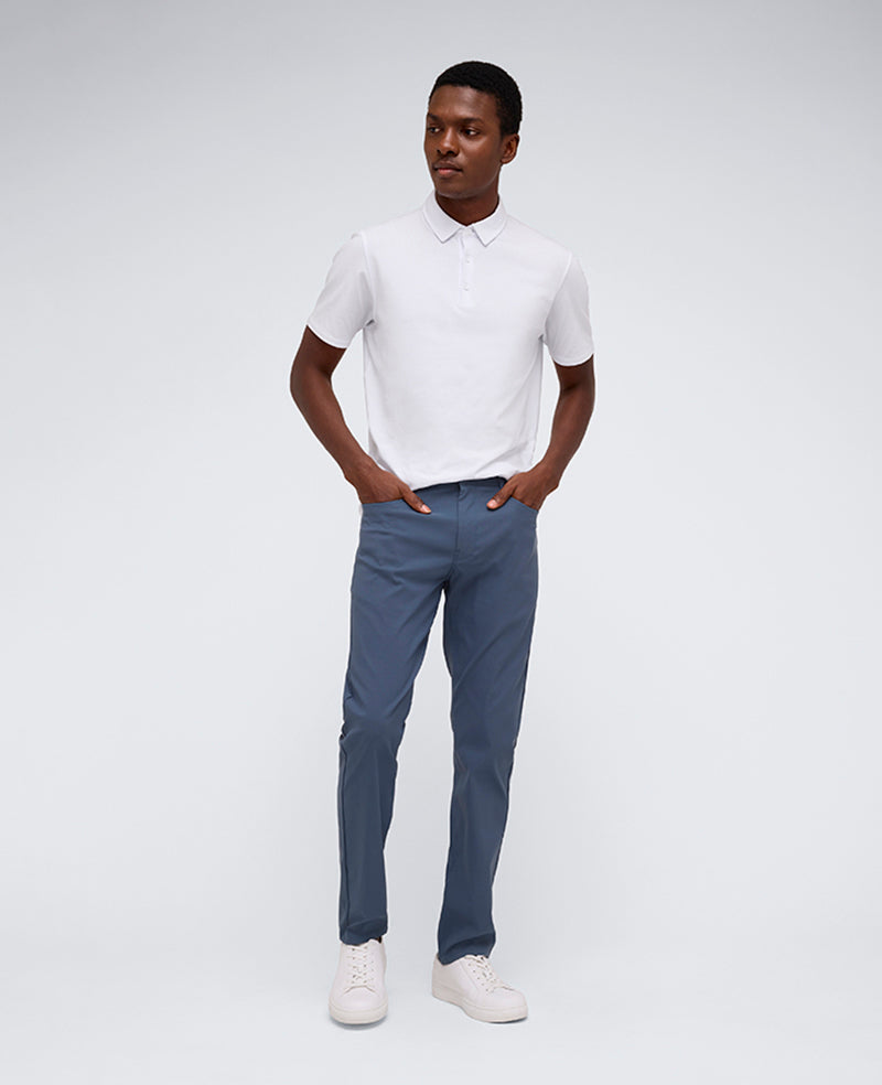 Slim Tapered 5-Pocket Pant Teal